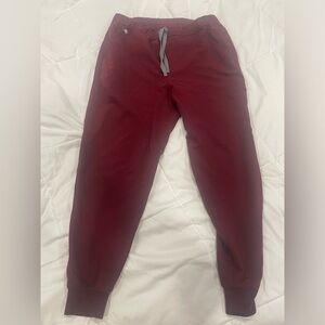 Figs jogger scrubs- Maroon- Size M short